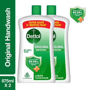 dettol original liquid combo  no powder soap  10x germ protection hand wash bottle