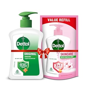dettol liquid handwash original germ protection- 200 ml with free liquid handwash - 175 ml skincare