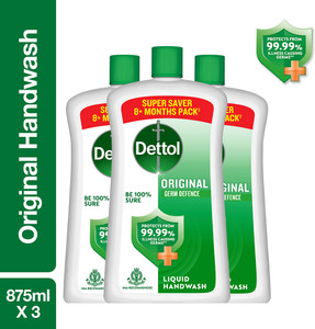 dettol original liquid combo  no powder soap  10x germ protection hand wash bottle