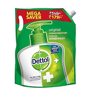 dettol original liquid handwash mega saver pack - 15 l