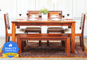 Deuba SHEESHAM WOOD Solid Wood 6 Seater