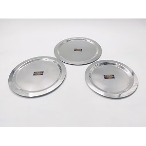 stainless steel heavy gauge cibalidstopecheeba cover set silver set of 3 pcs dia - 205cm 215cm 22cm