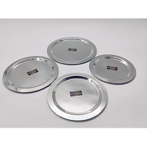 stainless steel heavy gauge cibalidstopecheeba cover set silver set of 4 pcs dia - 19cm 205cm 215cm 22cm