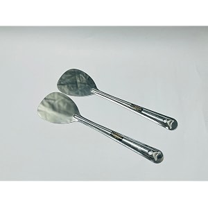 stainless steel palta cooking turner no6 specially for dosachillaomletteparanthas size 35 cm and other food in kitchen restaurant kitchen tools spatula turner no 6 2 pcs