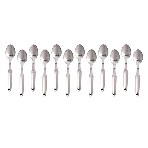 stainless steel spoons set of 12 coffeesugar amp spice spoon length 12cm food grade silverware for home amp kitchen-mirror polished 17 gauge spoon_nova_design_12pcs_set small