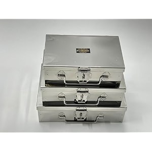 stainless steel storage boxescash petipooja petiorganizervanity boxsafe locker box storage box 18cm11cm6cm 21cm135cm7cm 22cm16cm75cm set of 3 peti - 7 8 9 no