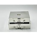 Stainless Steel Storage Boxes,Cash Peti,Pooja Peti,Organizer,Vanity Box,Safe Locker Box Storage Box (21cm*13.5cm*7cm, 22cm*16cm*7.5cm, Set of 2 Peti - 8, 9 No.)