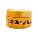 Premium Kesar Chandan Tilak Yellow Chandan Powder for Face, Cooling &amp; Herbal Tilak/Tika for Pooja, Meditation &amp; Hawan, Made with 100% Natural Ingredients, Yellow, 50 Grams