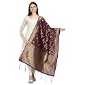 DEVANGI Women39s Floral Silk Blend Dupatta
