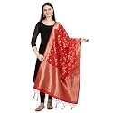 DEVANGI Women39s Floral Silk Blend Dupatta