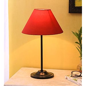 devansh 40w table lamp red
