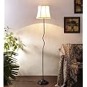 Devansh A481, Cotton Soft Back Designer Wrought Iron Floor Lamp for Home Decor (Off White Medium)