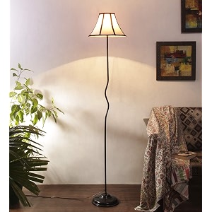 devansh a482 cotton soft back designer wrought iron floor lamp for home decor off white medium