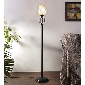 devansh a491 golden designer iron floor lamp for home decor golden medium
