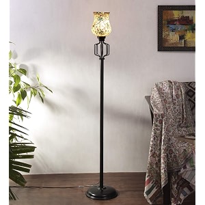 devansh a492 golden designer iron floor lamp for home decor golden medium
