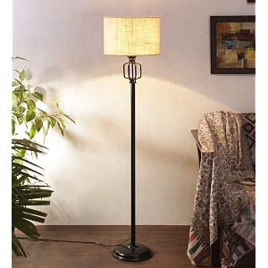 devansh a494 white jute designer iron floor lamp for home decor white medium