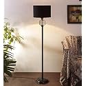Devansh A498, Black Drum Designer Iron Floor Lamp for Home Decor (Black, Medium)