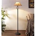 Devansh A501, Beige Jute Designer Floor Lamp for Home Decor (13" Beige, Medium)
