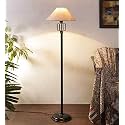 Devansh A502, Jute White Designer Wrought Iron Floor Lamp for Home Decor (13" White, Medium)