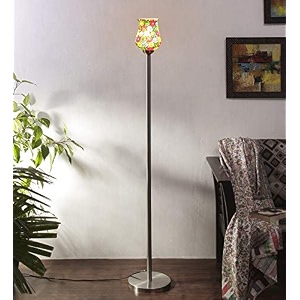 devansh a526 steel floor standing lamp multicolour