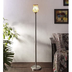 devansh a528 steel floor standing lamp multicolour