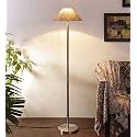 Devansh A537, Beige Jute Designer Steel Floor Lamp for Home Decor (13" Beige, Medium)