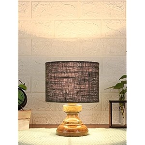 devansh at81 wood table lamp with grey jute shade