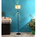 Devansh Bamboo Star Fish Iron Floor Standing Lamp (Natural)