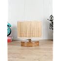 Devansh BAP68, Wood Table lamp with Bamboo Shade
