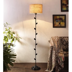 devansh beige jute floor lamp