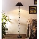 Devansh Black Cotton Floor lamp