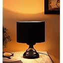 Devansh Black Cotton Table Lamp