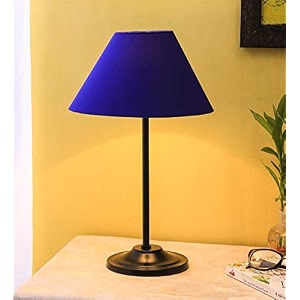 devansh blue cotton table lamp