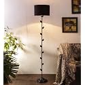 Devansh Cotton Black Floor Lamp