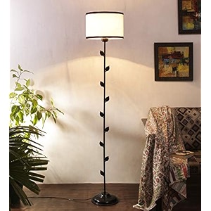 devansh cotton multi-colored floor lamp