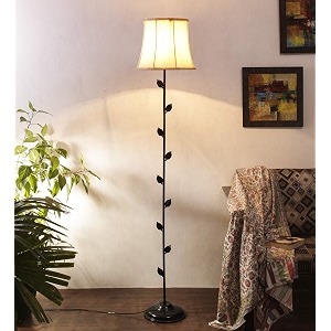 devansh cotton off-white floor lamp