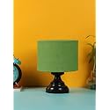 Devansh Green Jute Table lamp with Iron Base
