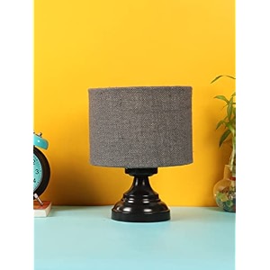 devansh grey jute table lamp with iron base