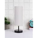 Devansh Iron Table lamp with Grey Cotton Shade (09)