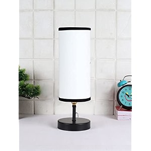 devansh iron table lamp with multicolor cotton shade 10