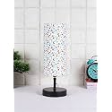 Devansh Iron Table lamp with Multicolor Cotton Shade (18)