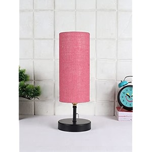 devansh iron table lamp with pink jute shade13