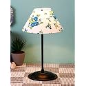 Devansh Metal Cotton Printed Table Lamp with Black Base for Home/Office/Gifting (Size : 10x10x16.3 inches, Color : Multi)- (K183)