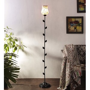 devansh mosaic glass floor lamp