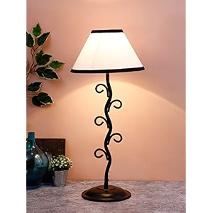 devansh multicolor cotton abstract table lamp