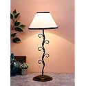 Devansh Multicolor Cotton Abstract Table lamp