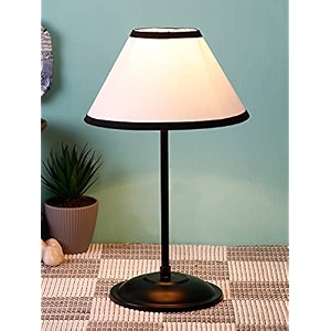 devansh multicolor cotton table lamp with black base