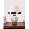 Devansh Multicolor Table Lamp | Artistic Mosaic Glass with Sturdy Wood Base | Decorative Ambient Light for Home Décor | Perfect Blend of Modern &amp; Traditional Style - Model DG297