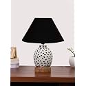 Devansh Multicolor Table Lamp | Artistic Mosaic Glass with Sturdy Wood Base | Decorative Ambient Light for Home Décor | Perfect Blend of Modern &amp; Traditional Style - Model DG277