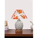 Devansh Multicolor Table Lamp | Artistic Mosaic Glass with Sturdy Wood Base | Decorative Ambient Light for Home Décor | Perfect Blend of Modern &amp; Traditional Style - Model DG289